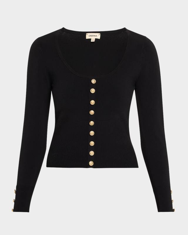 Lanette Scoop-Neck Cardigan